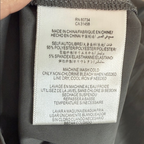 BCBGeneration Grey Elastic Waist Skort  - Pebblestone - Small - with pockets - Picture 6 of 7